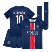 Camisa de time de futebol Paris Saint-Germain Ousmane Dembele #10 Replicas 1º Equipamento Infantil 2024-25 Manga Curta (+ Calças curtas)